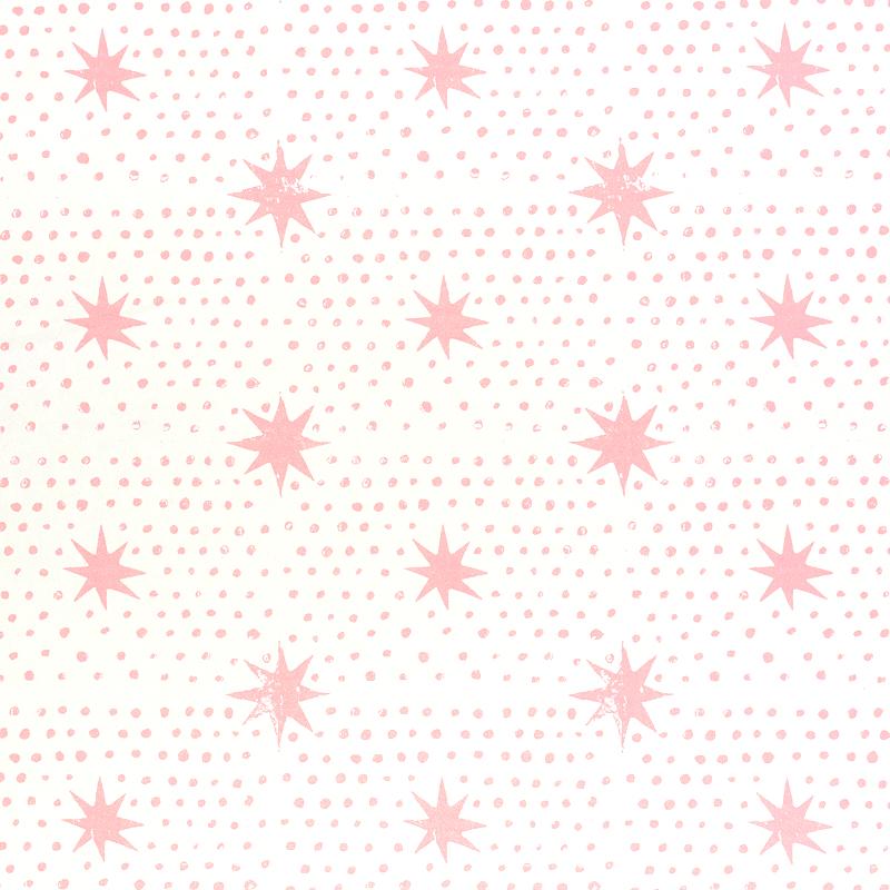Molly Mahon Spot & Star Fabric - Pink