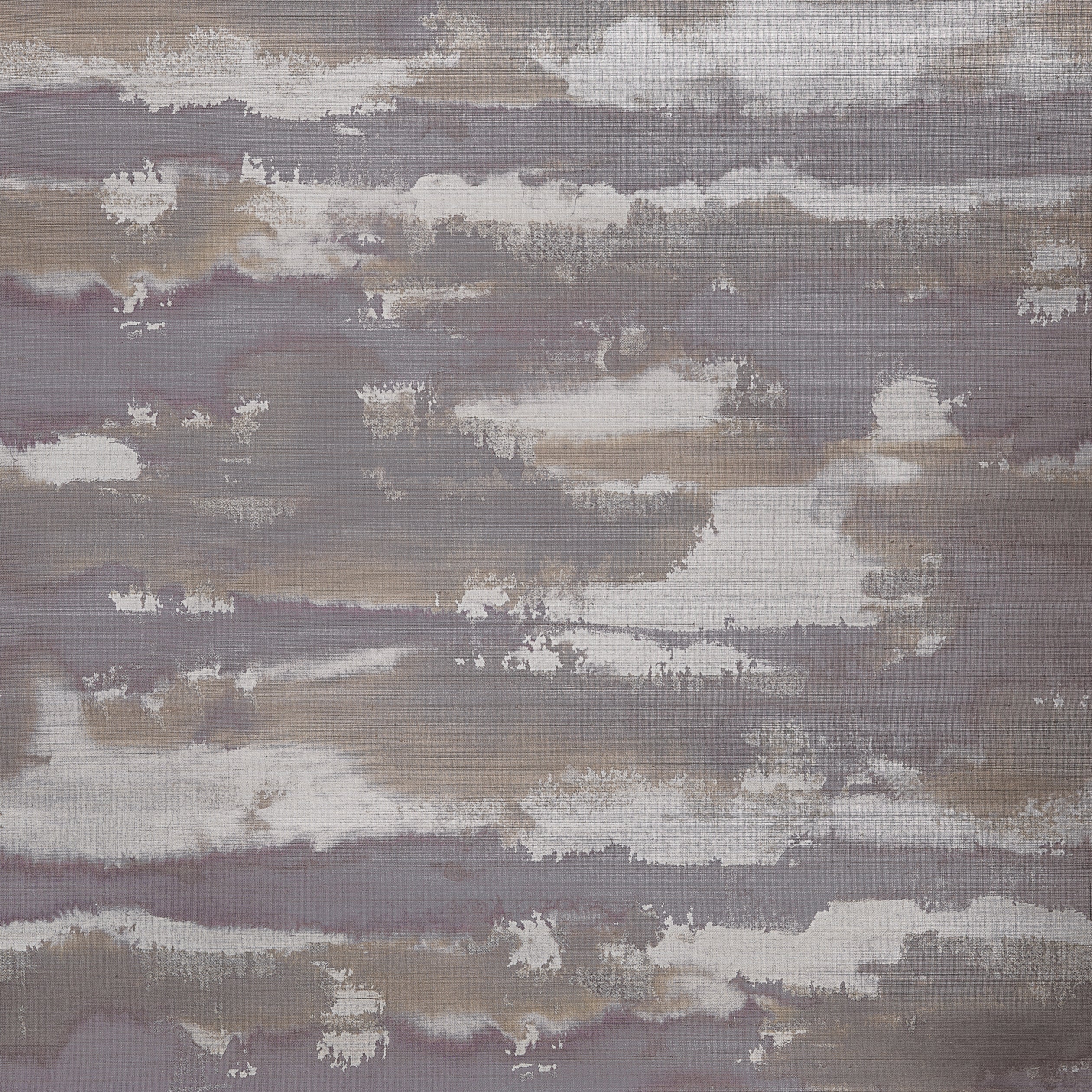 Thibaut Silver Lining Wallpaper - Eggplant and Copper