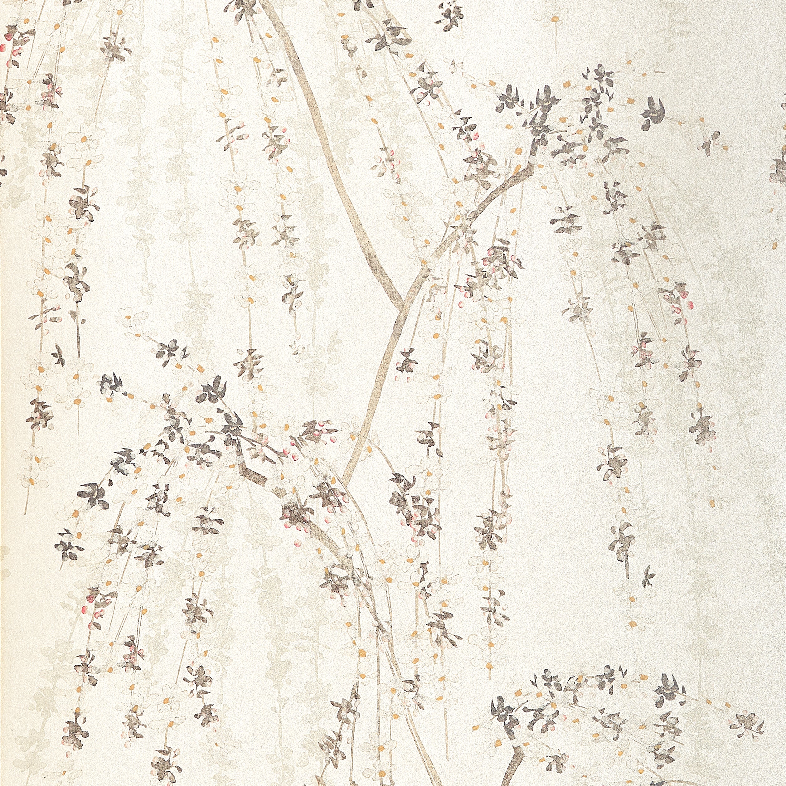 Thibaut Weeping Blossom Wallpaper - White