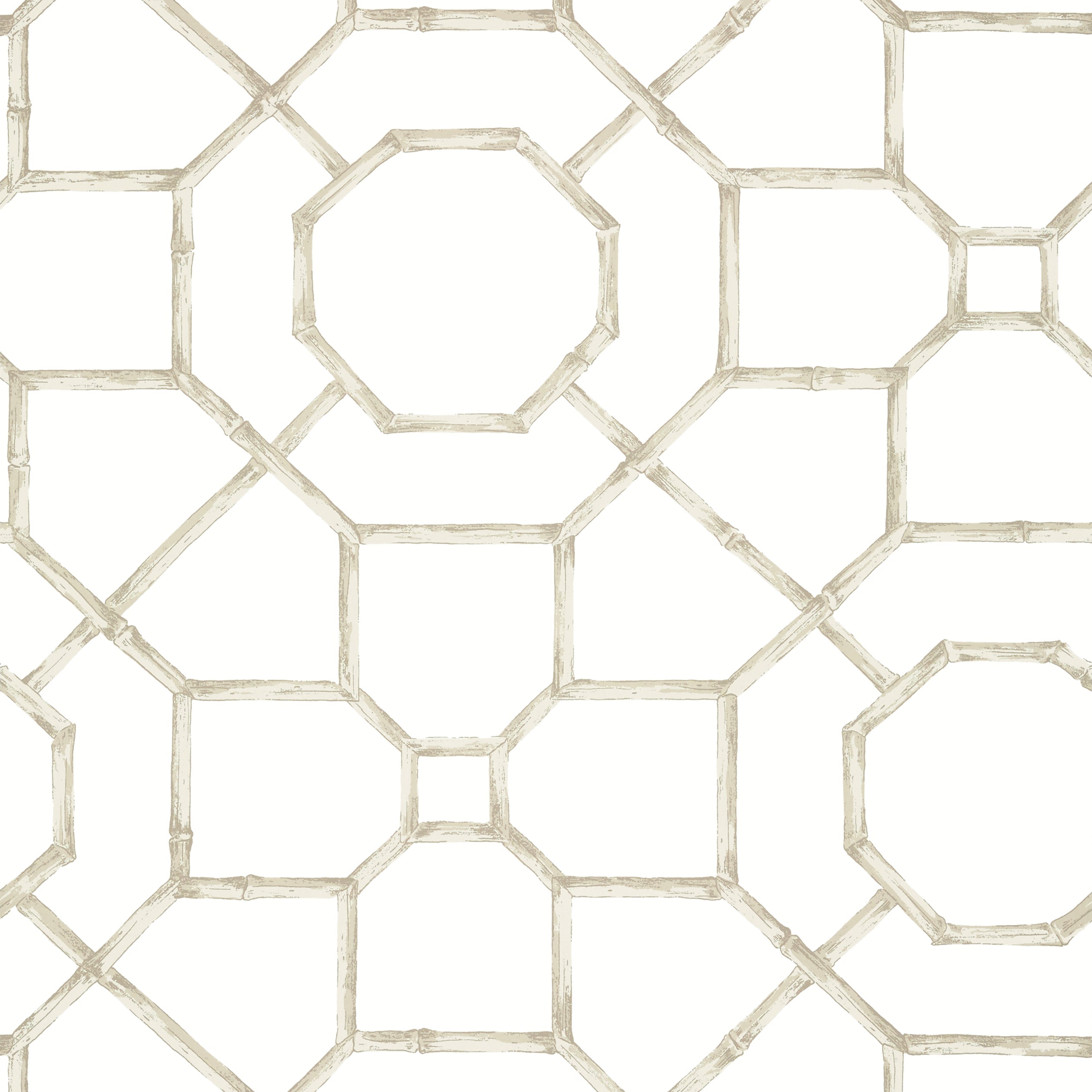 Thibaut Arbor Wallpaper - Flax