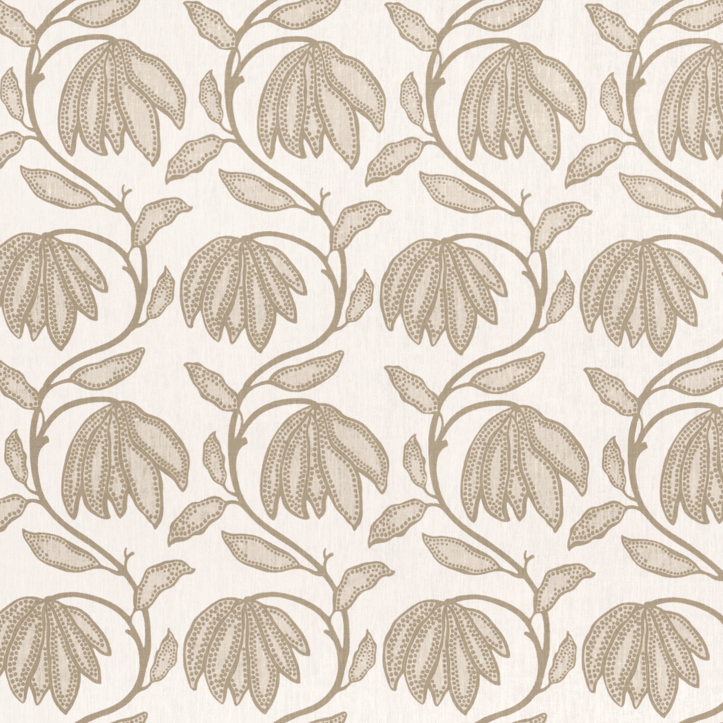 Thibaut Desert Flower Fabric - Birch
