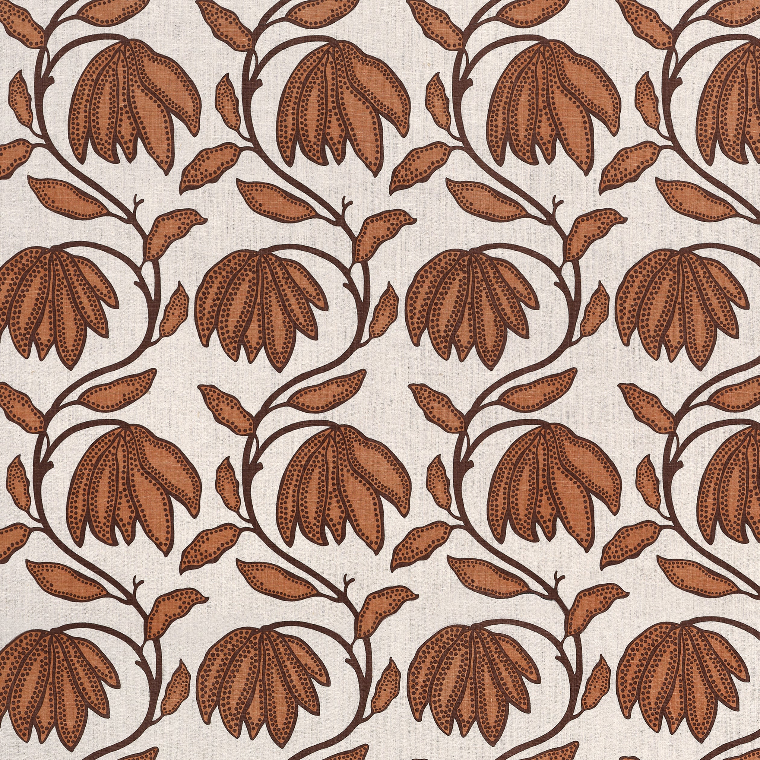 Thibaut Desert Flower Fabric - Ochre