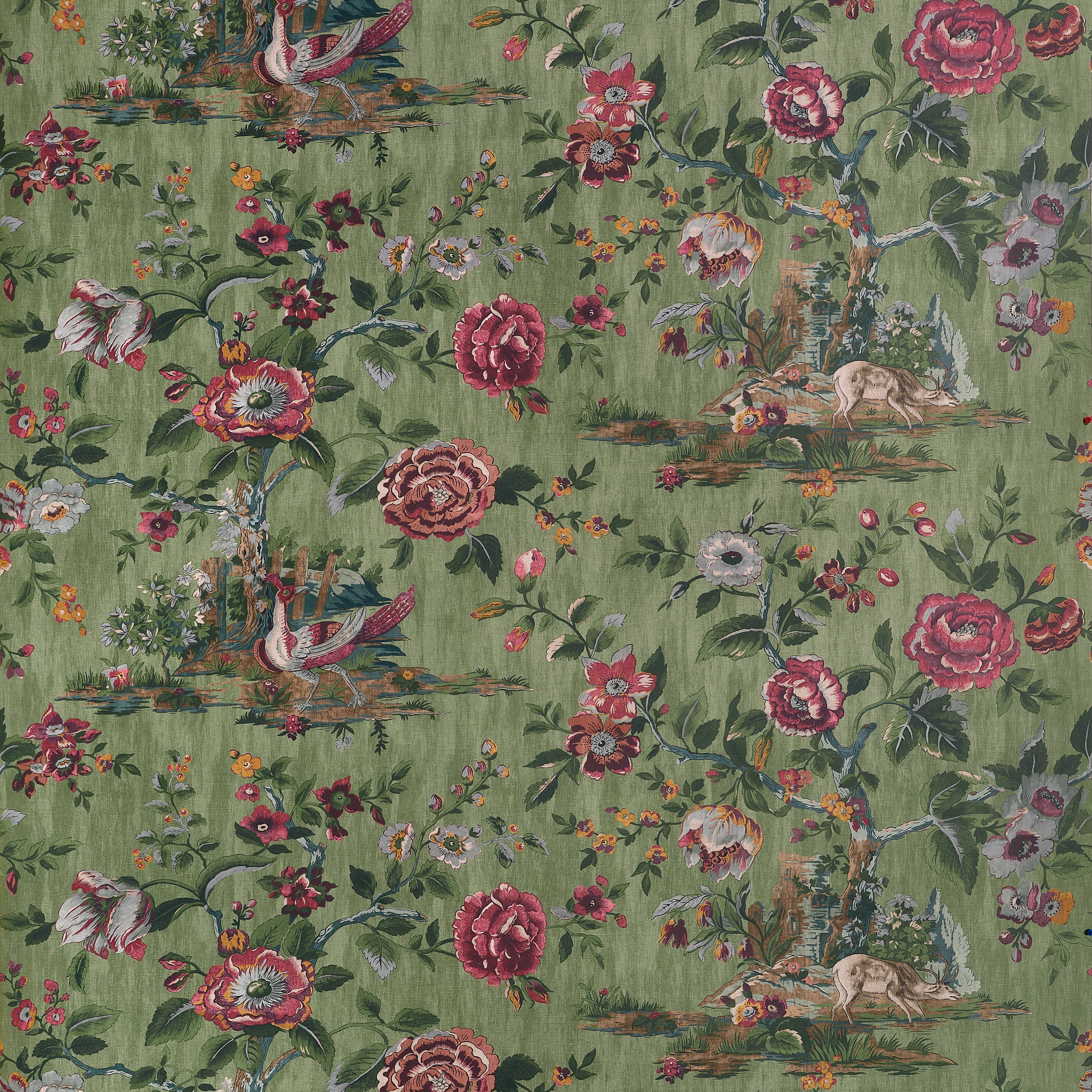 Thibaut Forest Lodge Wallpaper - Green