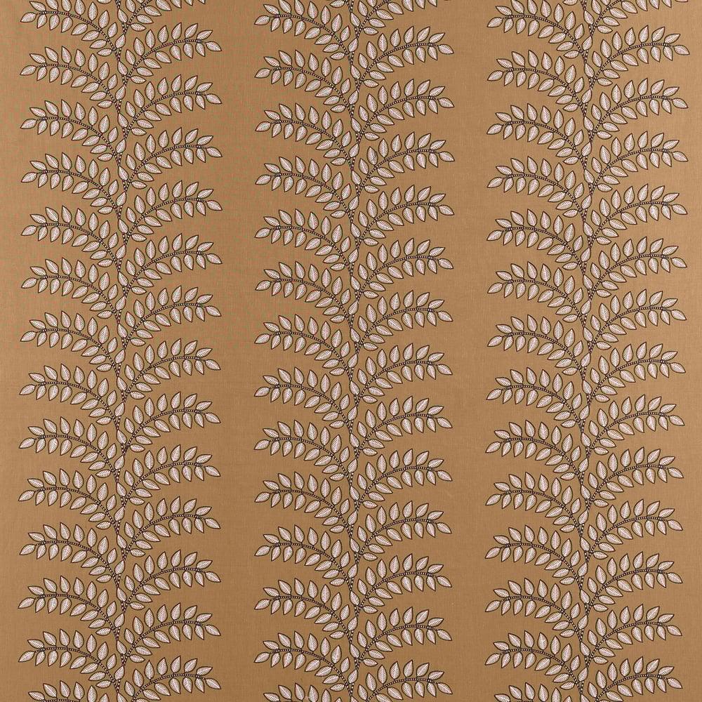 Anna French Frondescence Enbroidery Fabric - Copper