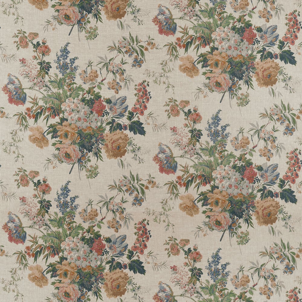 Anna French Garden Club Fabric - Apricot and Slate