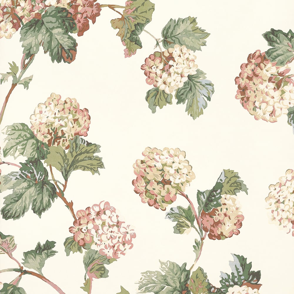 Anna French Sussex Hydrangea Wallpaper - Soft Gold