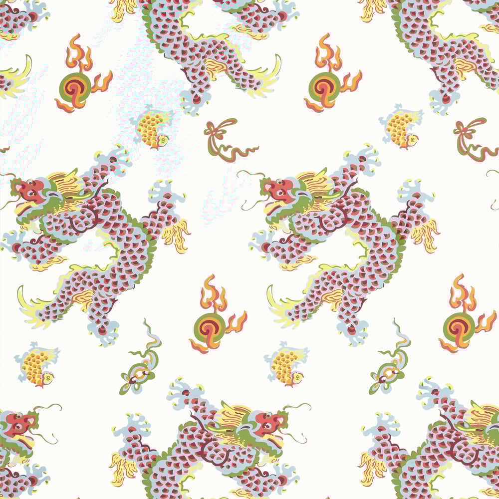 Anna French Dragon Dance Wallpaper - Multi