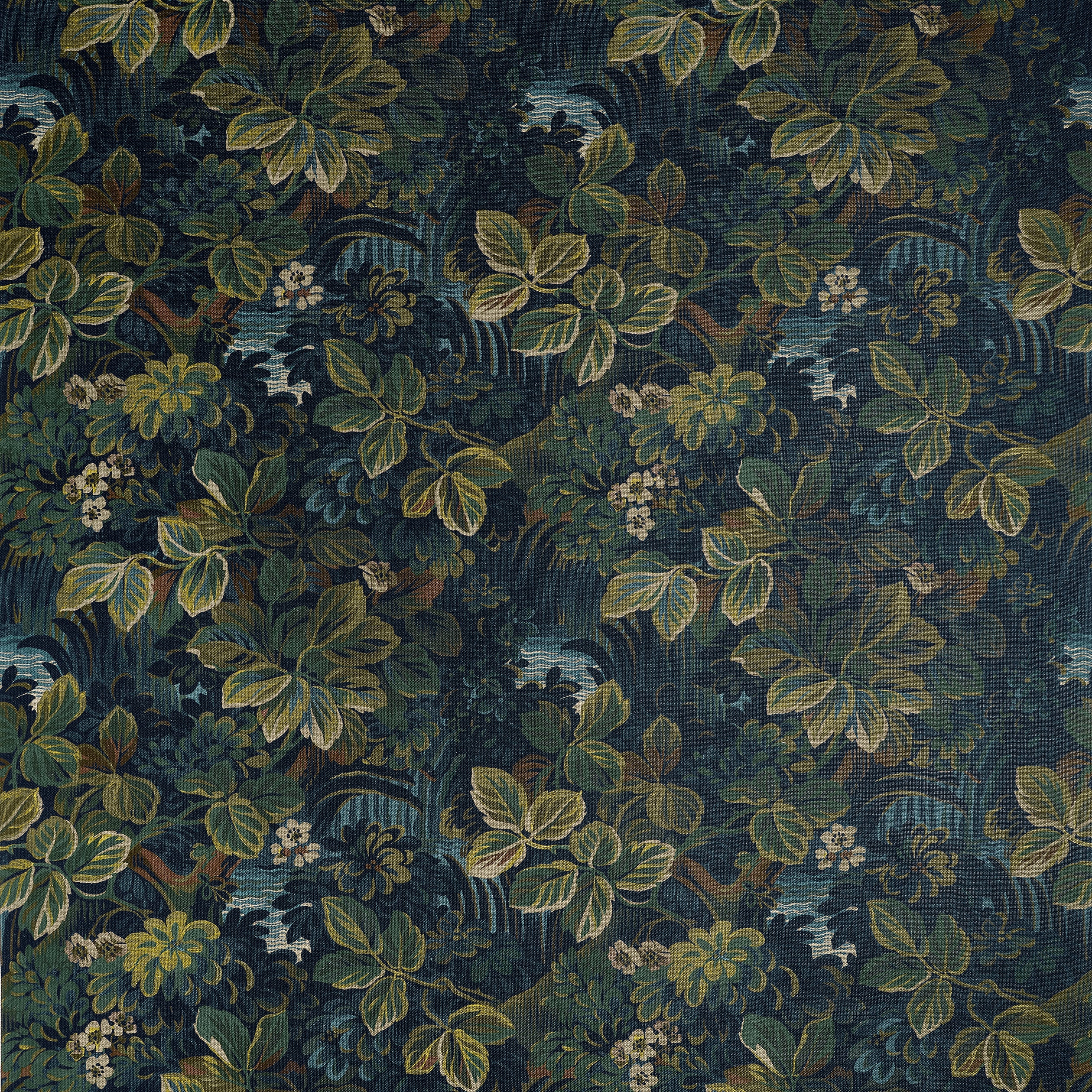 Thibaut Night Garden Fabric - Midnight