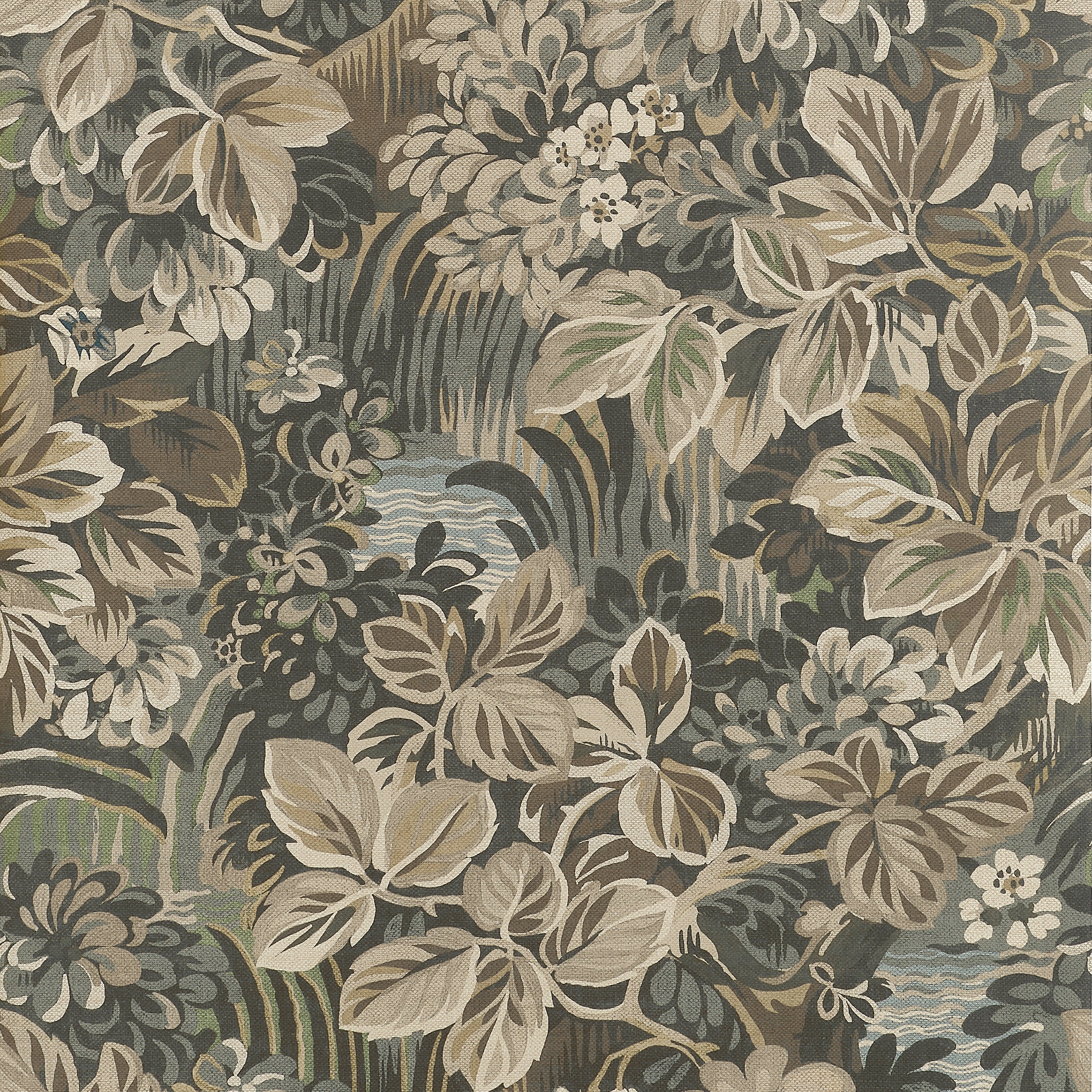 Thibaut Night Garden Wallpaper - Brown