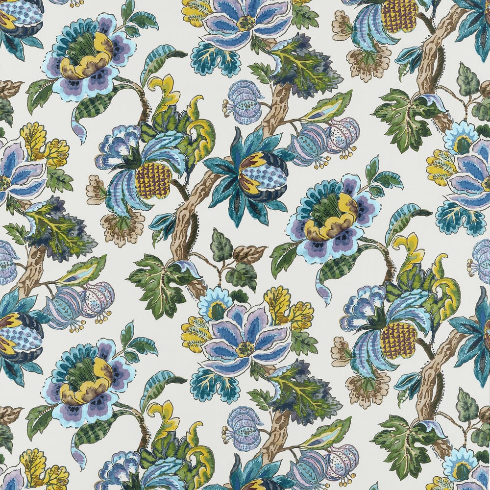 Anna French Stockbridge Fabric - Lavender and Blue