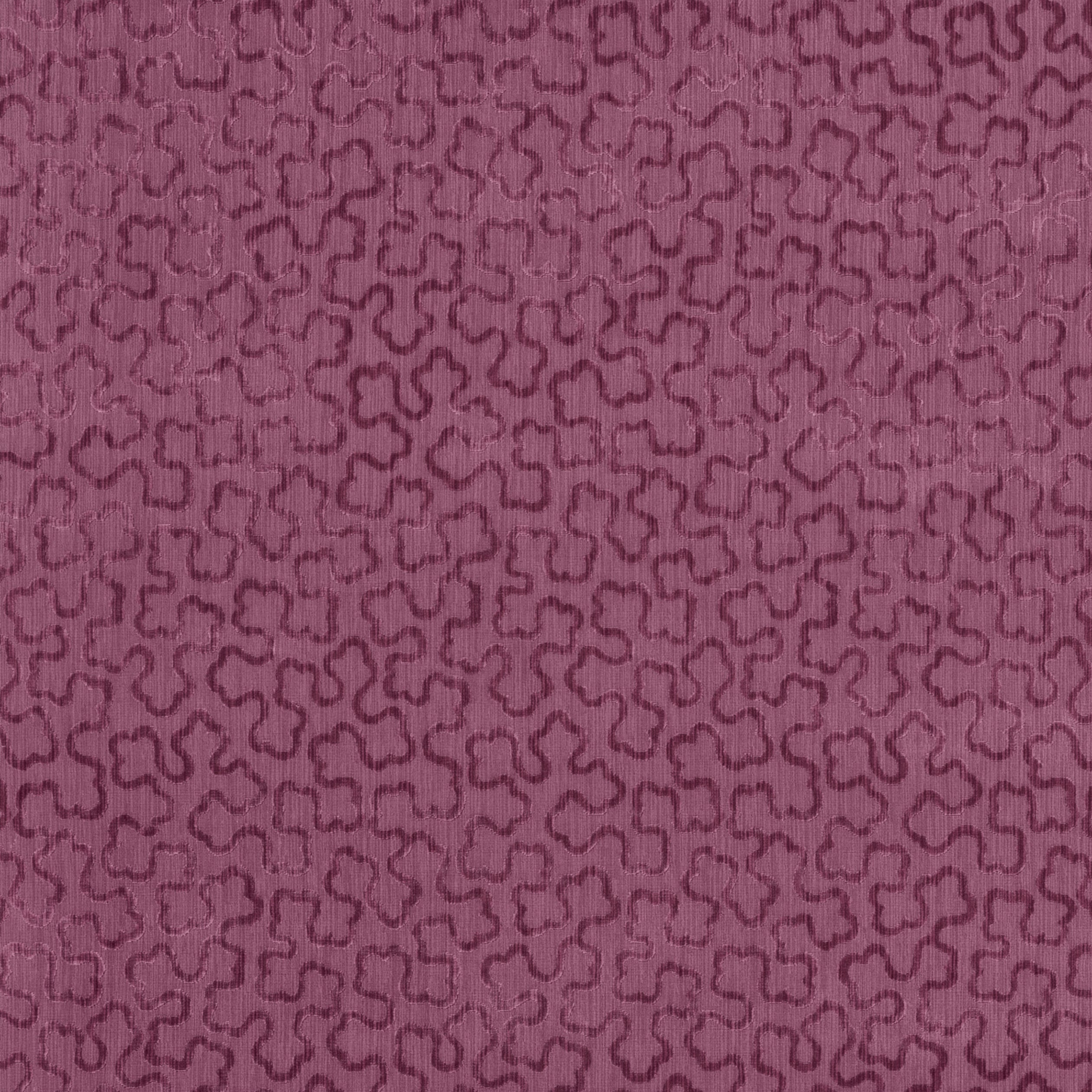 Thibaut Trefolia Velvet Fabric - Mulberry
