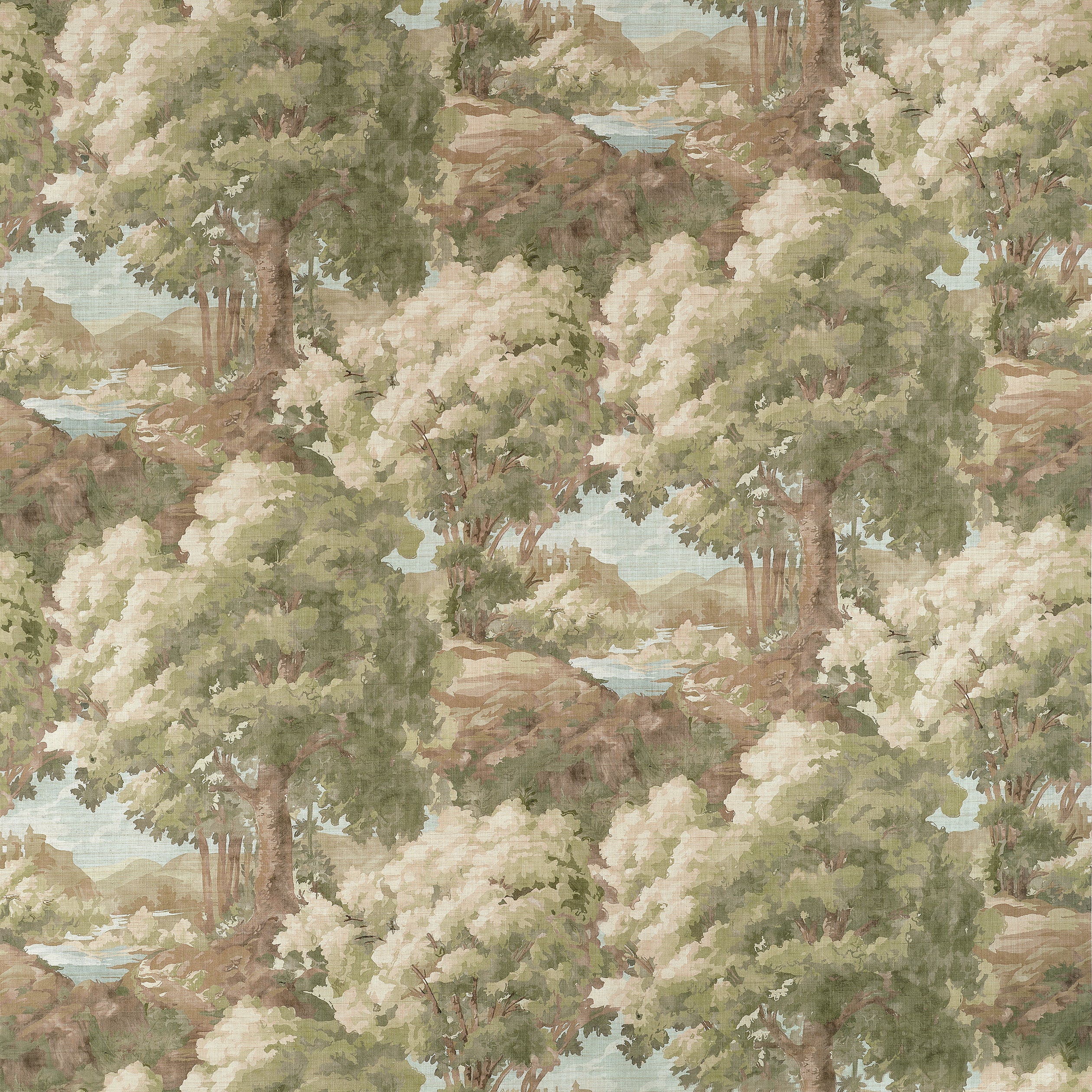 Thibaut Woodland Clearing Fabric - Green