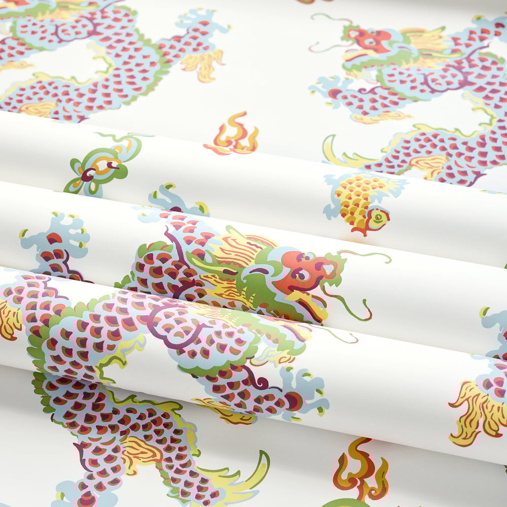 Anna French Dragon Dance Wallpaper - Spa Blue