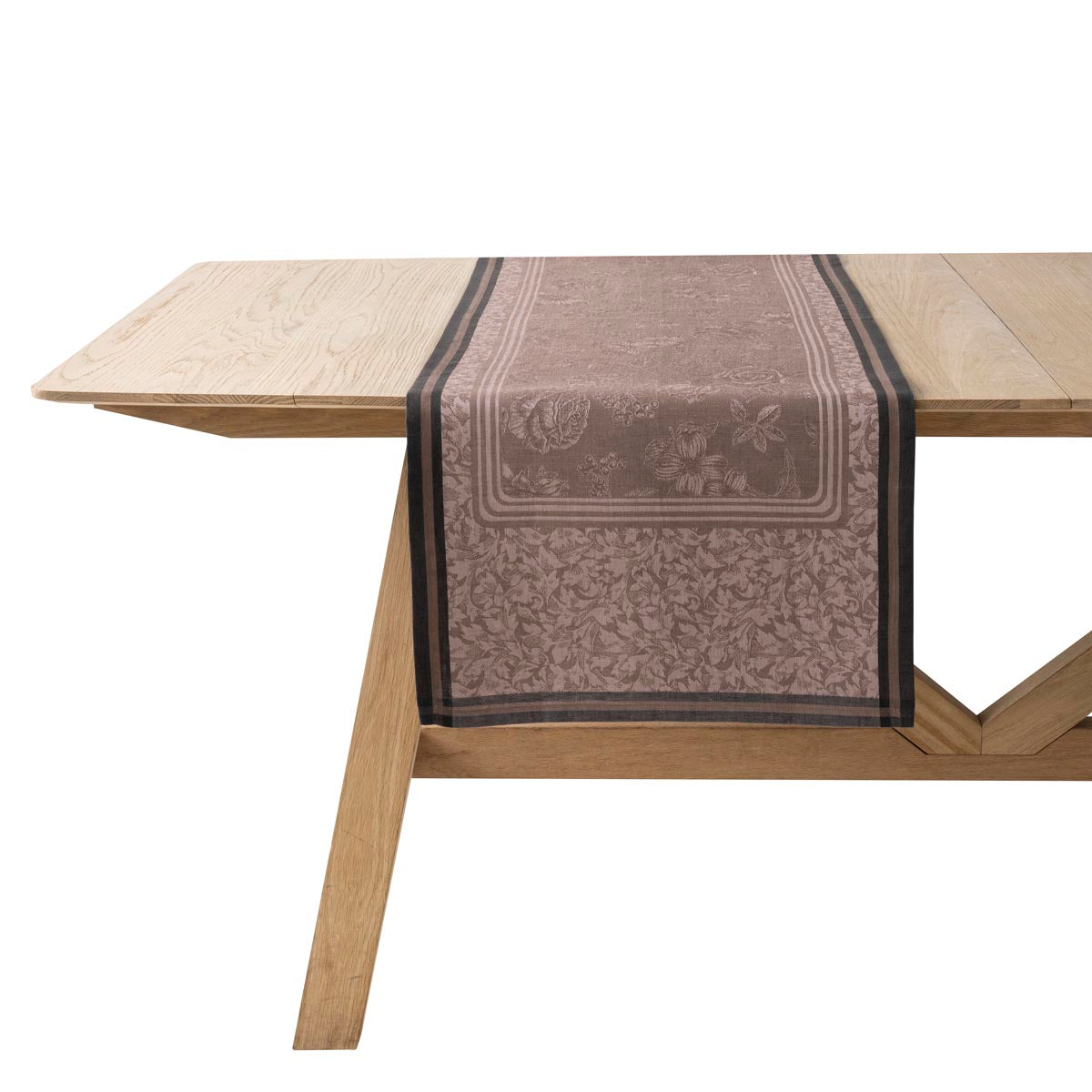 Le Jacquard Français Romance Table Runner - Charme (Taupe)