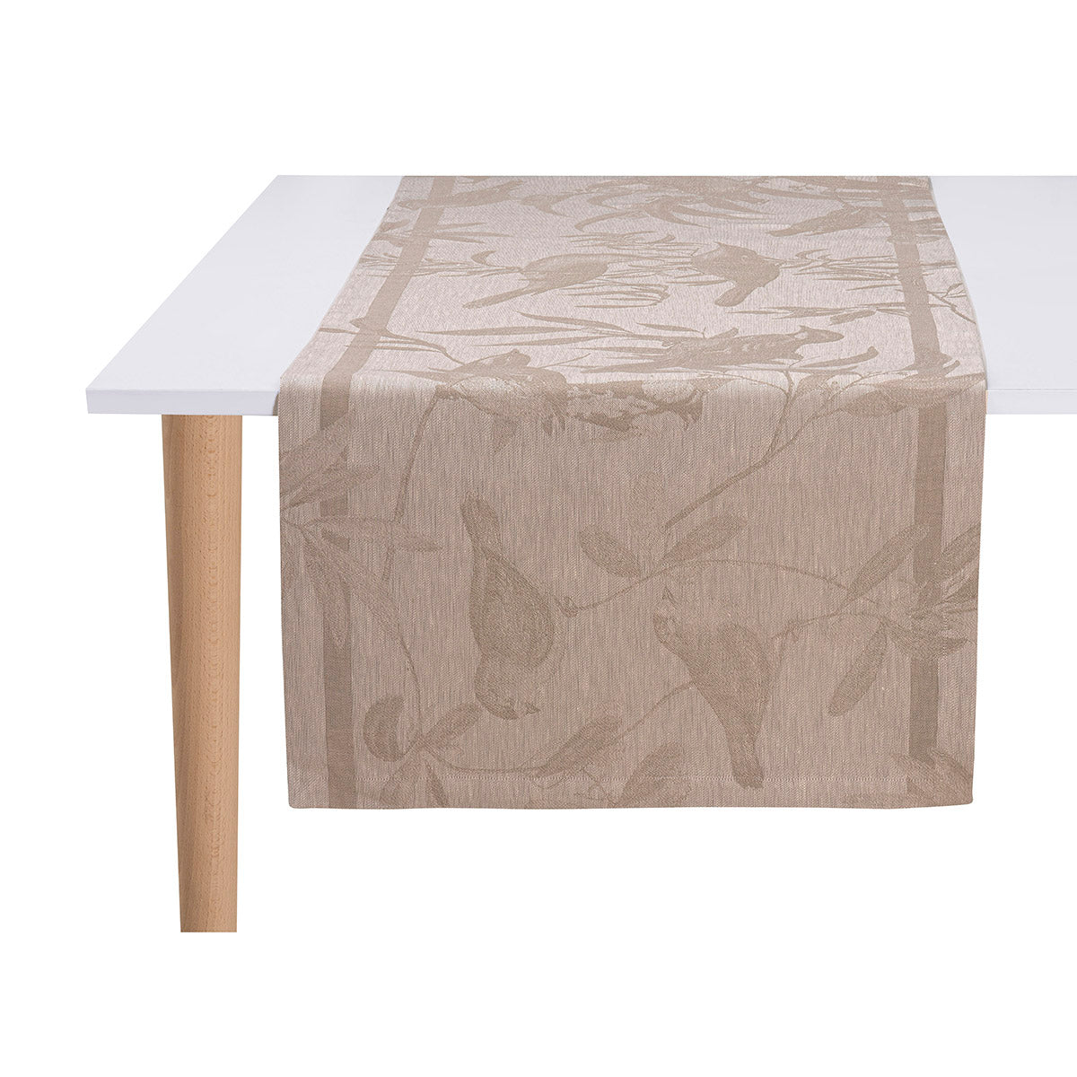 Le Jacquard Français Volière Table Runner - Solaire (Beige)