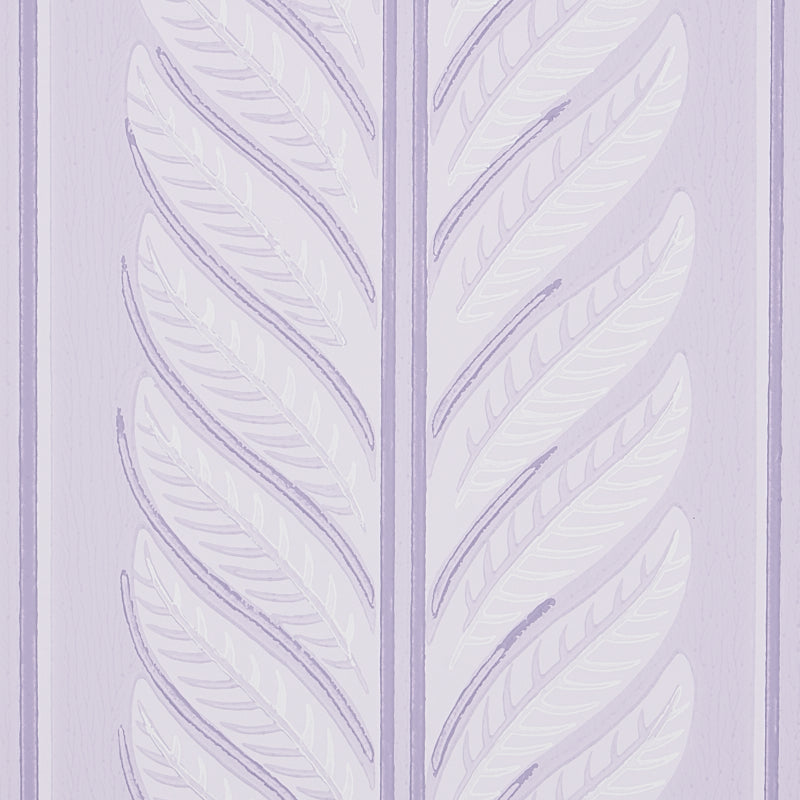 Schumacher Hydrangea Drape Wallpaper - Lilac