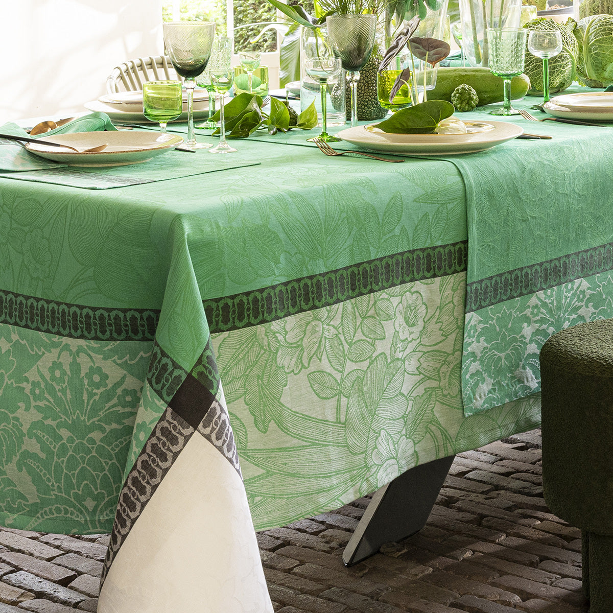 Le Jacquard Français Escapade Tropicale Collection - Caméléon (Green)