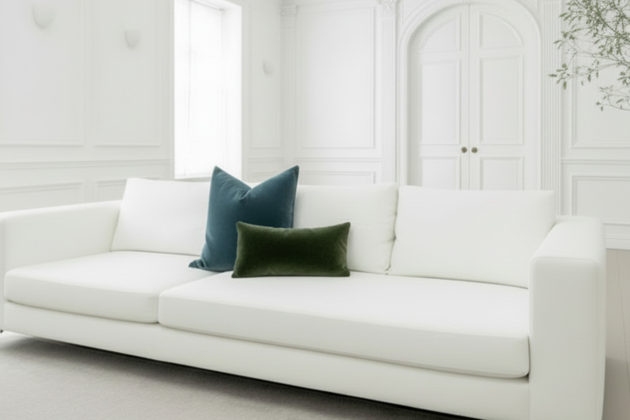 Mohair Pillow Cover in Forest