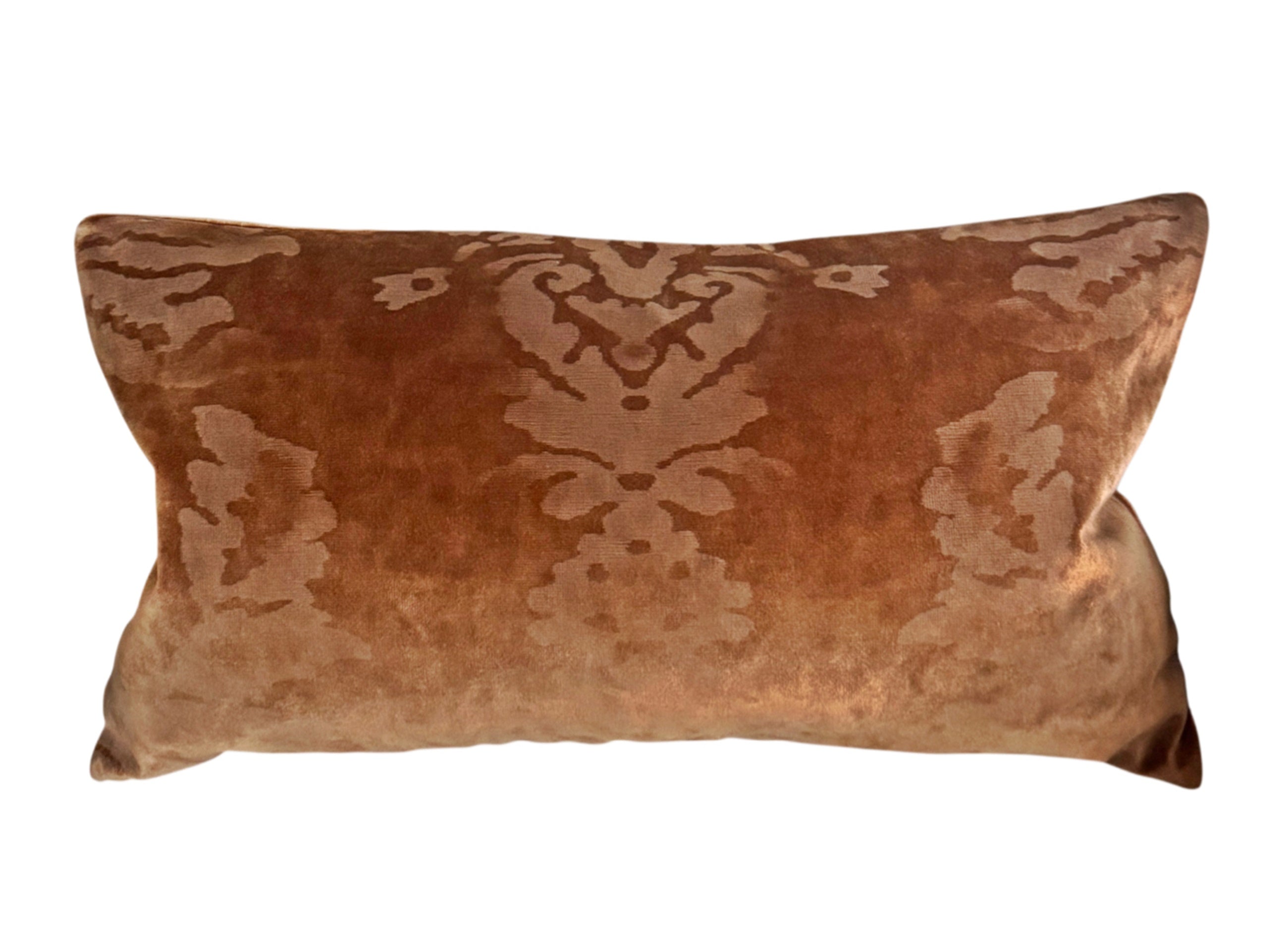 Venezia Italian Velvet Pillow Cover - Rame (Copper)