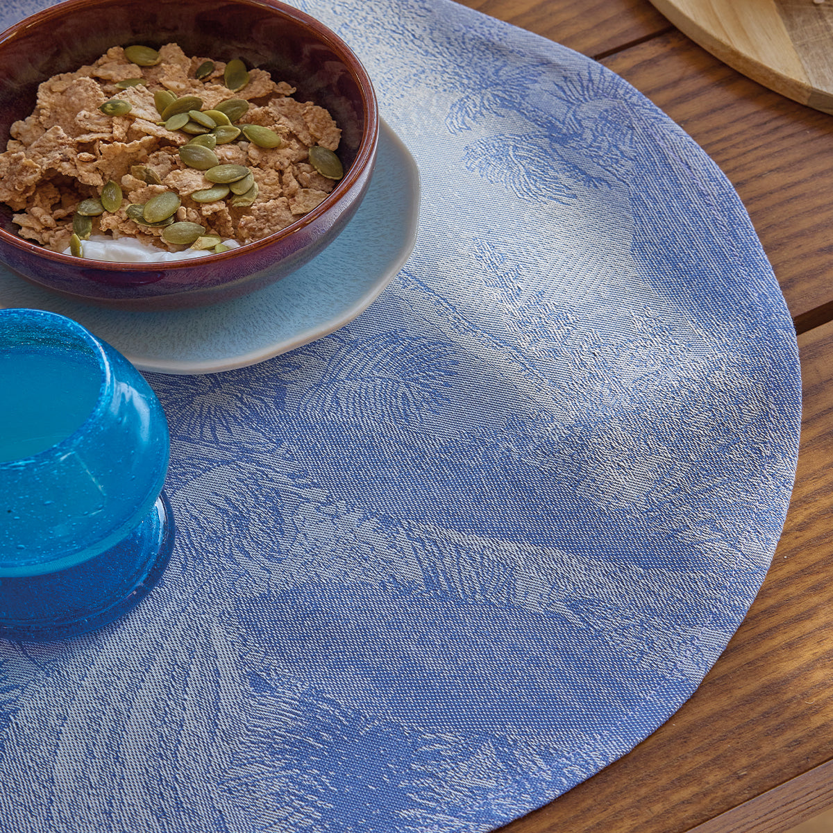 Le Jacquard Français Sinharâja Placemats - Océan (Blue)