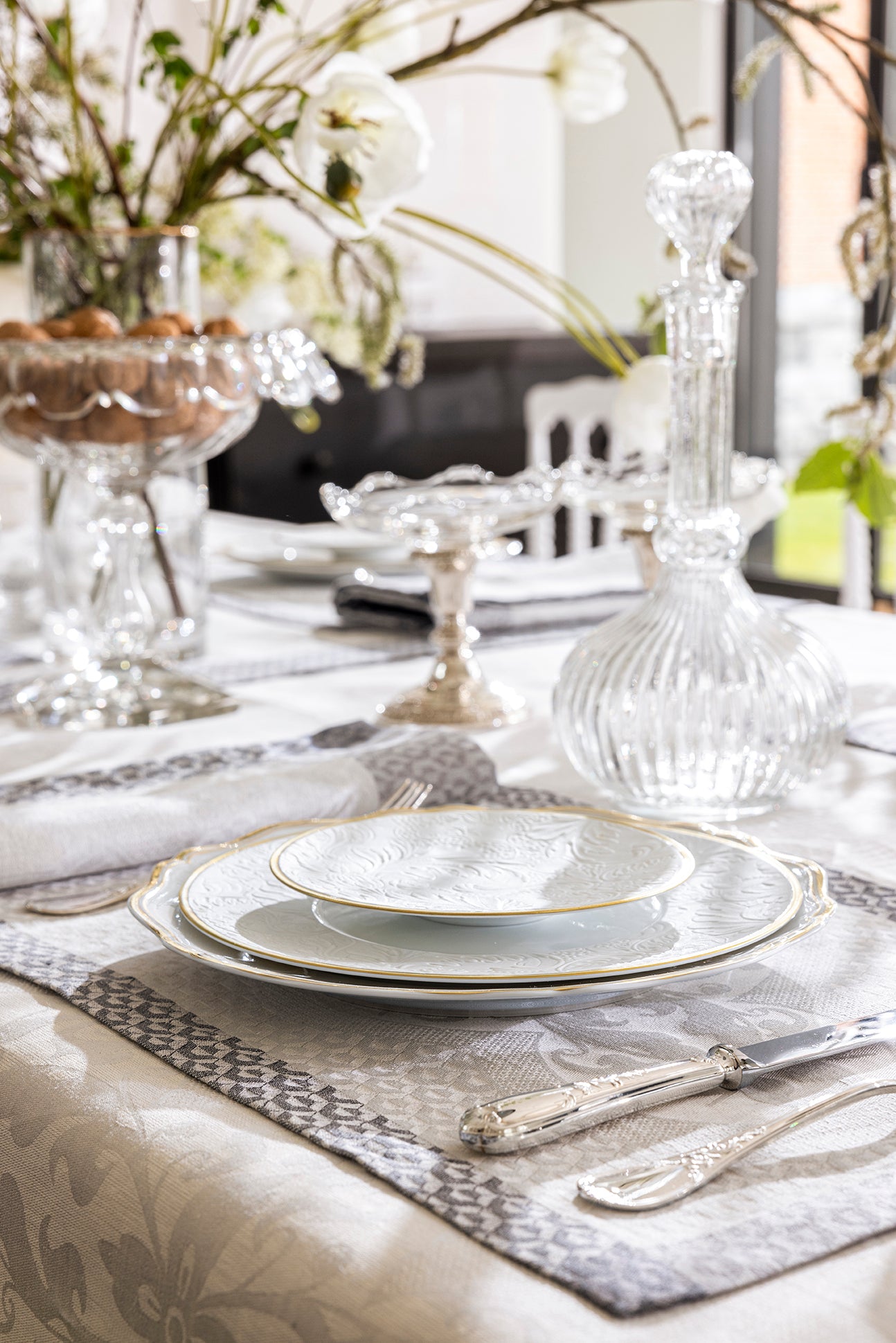 Le Jacquard Français Évasion Céleste Collection - Carrare (Grey)