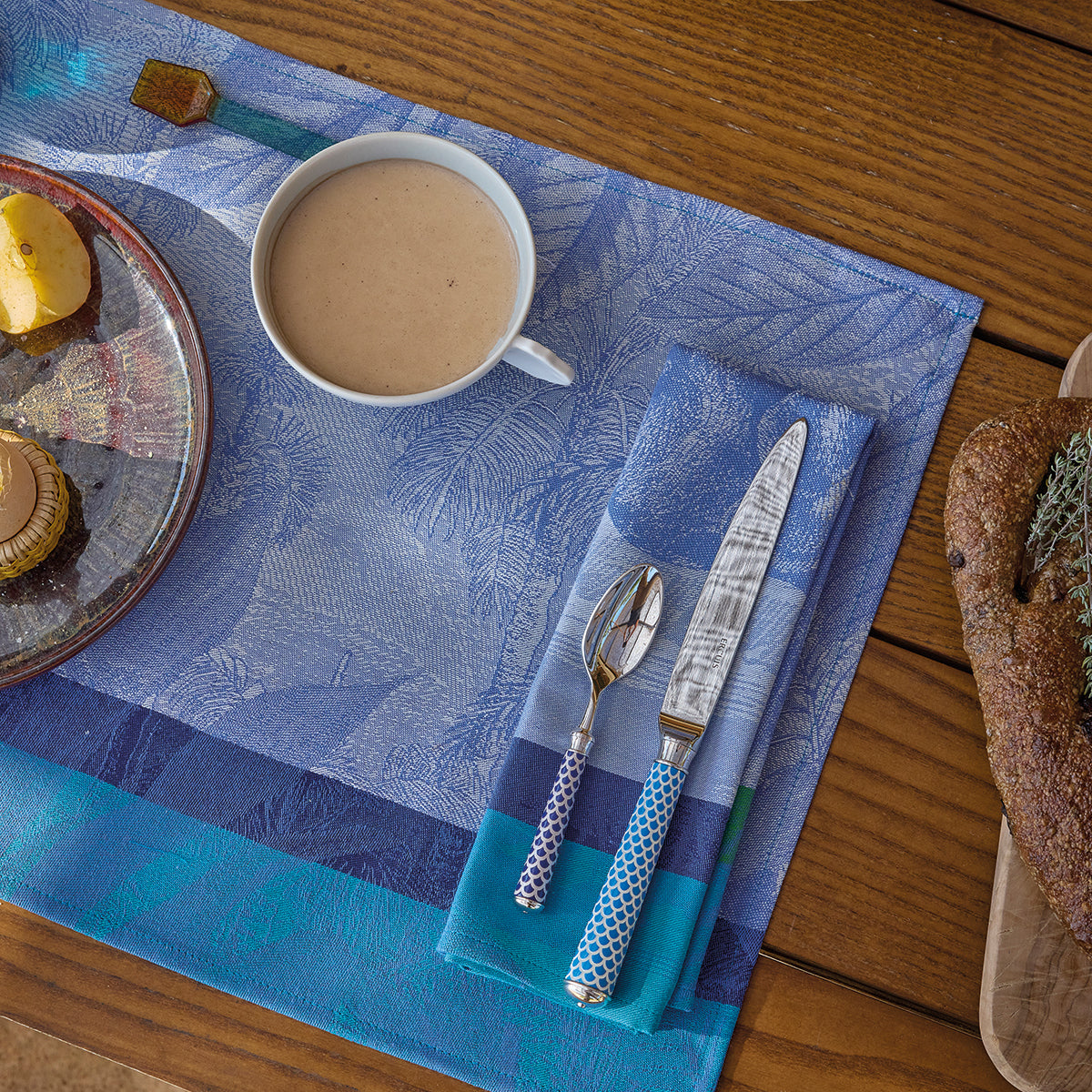 Le Jacquard Français Sinharâja Napkins - Océan (Blue)