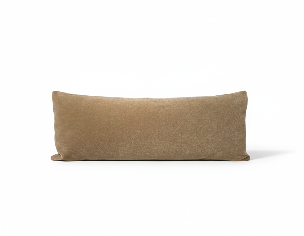 Tan Camel Mohair Pillow Cover