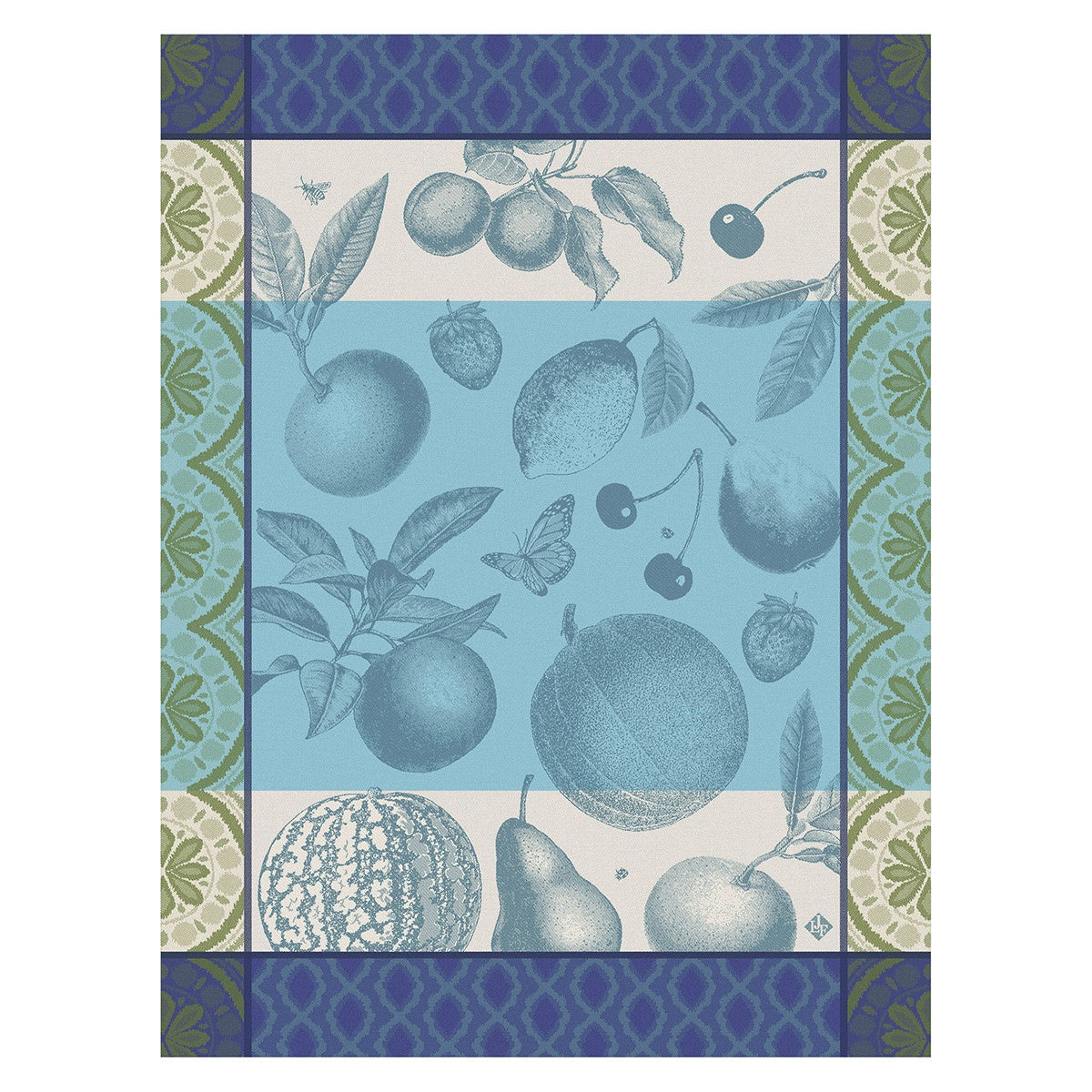 Arriere-Pays Tea Towel - Cassis (Blue)