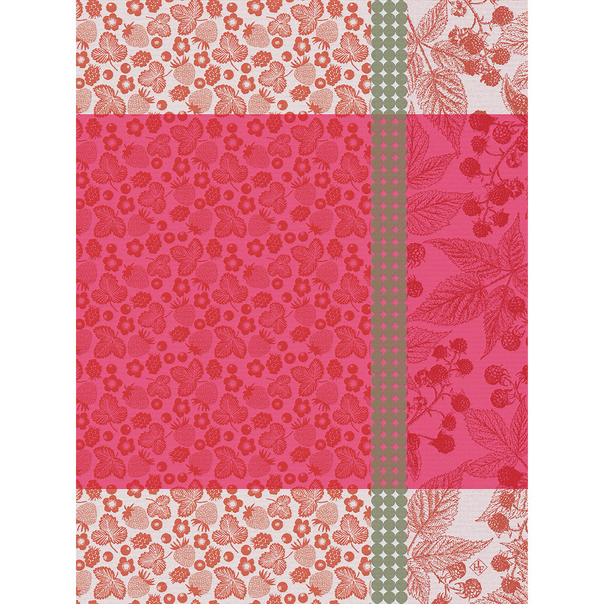 Cueillette d'été Tea Towel - Fraise (Red)