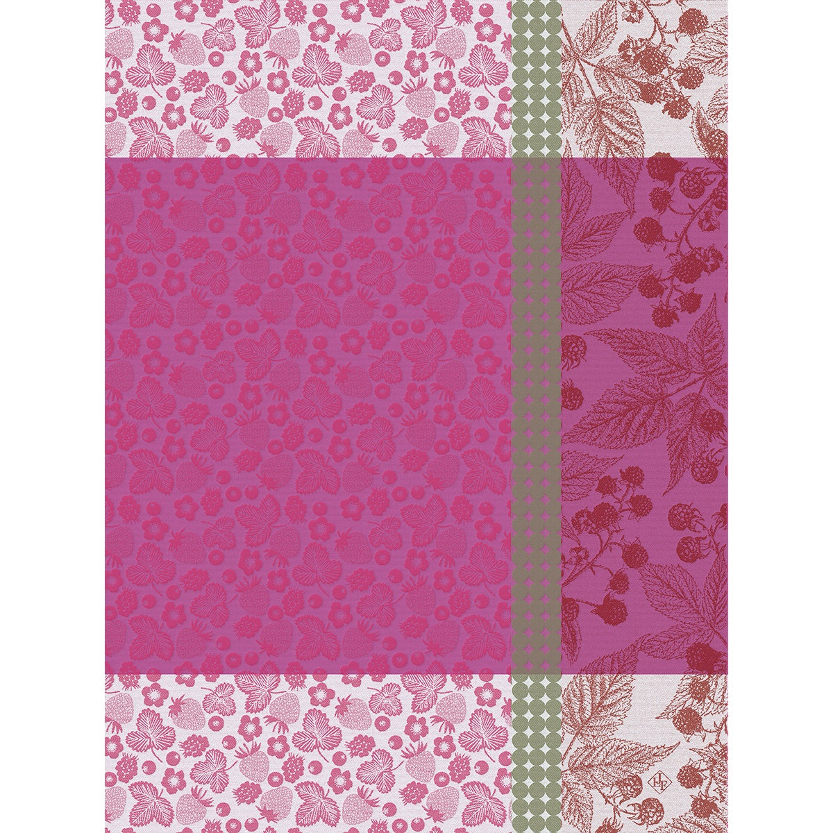 Cueillette d'été Tea Towel - Framboise (Raspberry)
