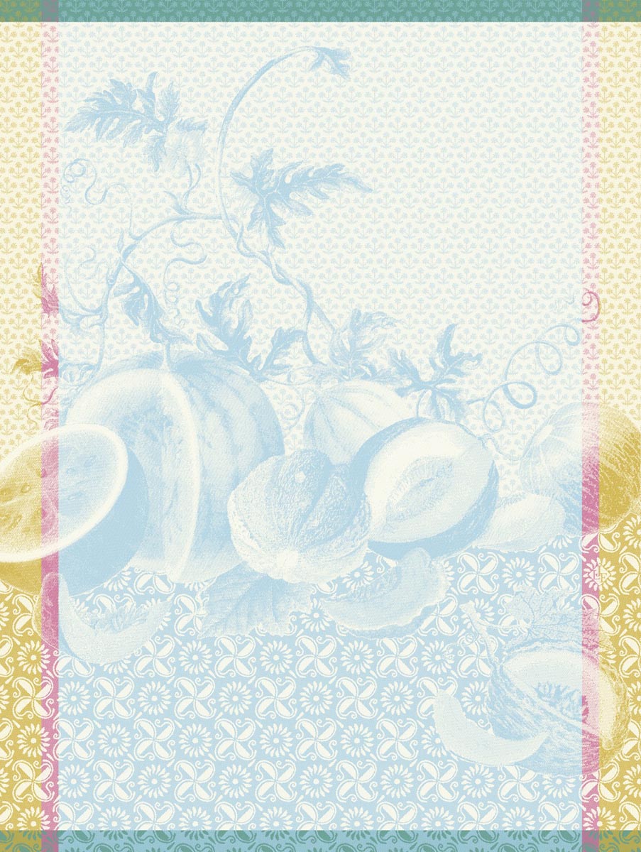 Éclats du Midi Tea Towel - Blue