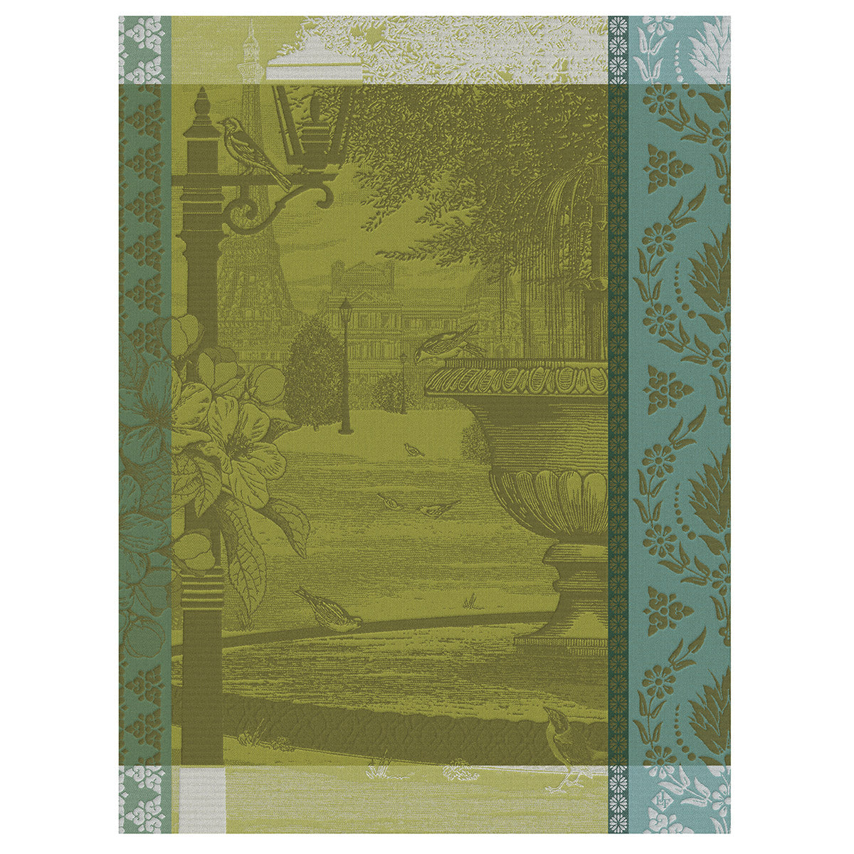 Jardin Parisien Tea Towel - Green
