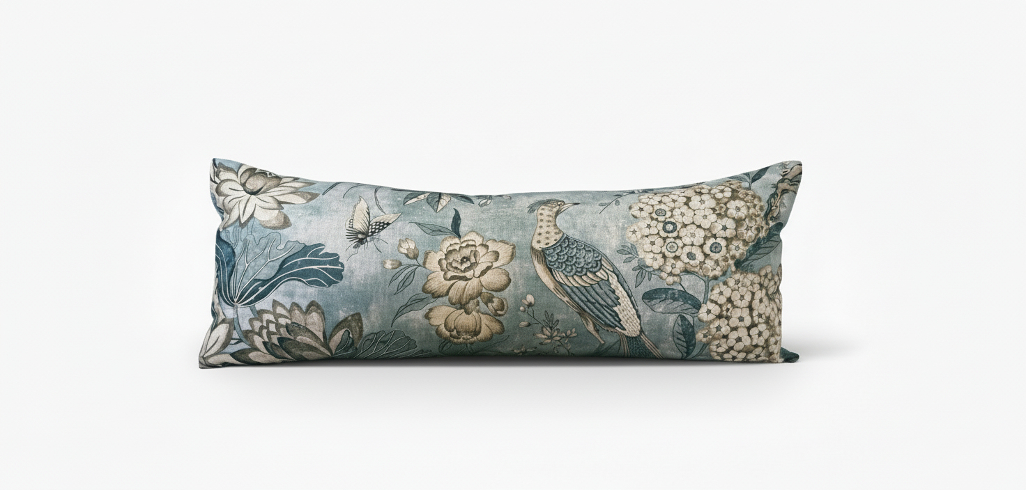 Villeneuve Aqua Pillow Cover