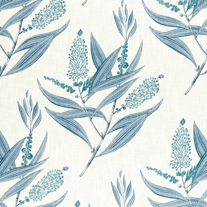 Anna French Winter Bud Fabric - Blue