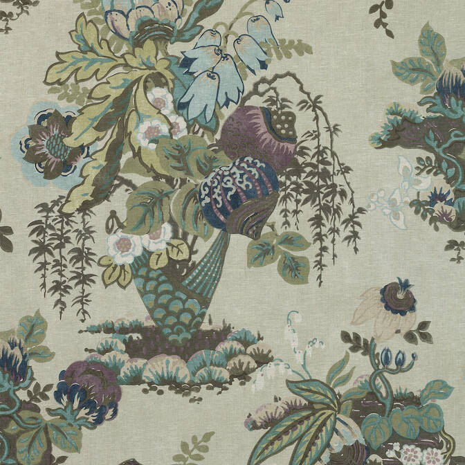 Anna French Fairbanks Fabric - Plum