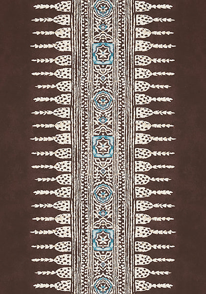 Anna French Javanese Stripe Fabric - Brown
