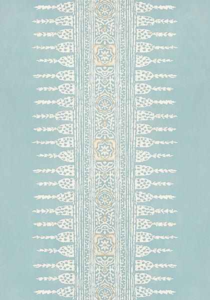 Anna French Javanese Stripe Fabric - Spa Blue