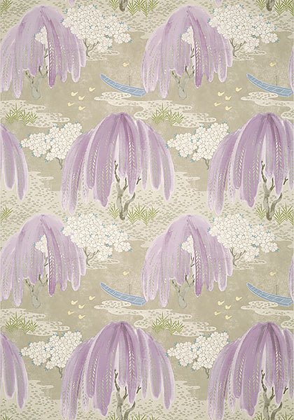 Anna French Willow Tree Wallpaper - Lavender