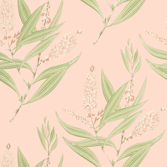 Anna French Winter Bud Wallpaper - Blush