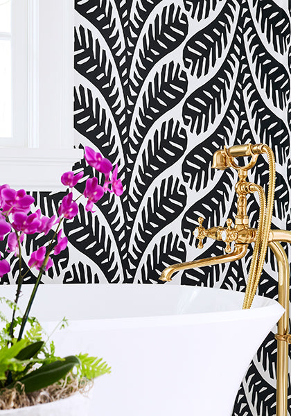 Thibaut Ginger Wallpaper - Blue