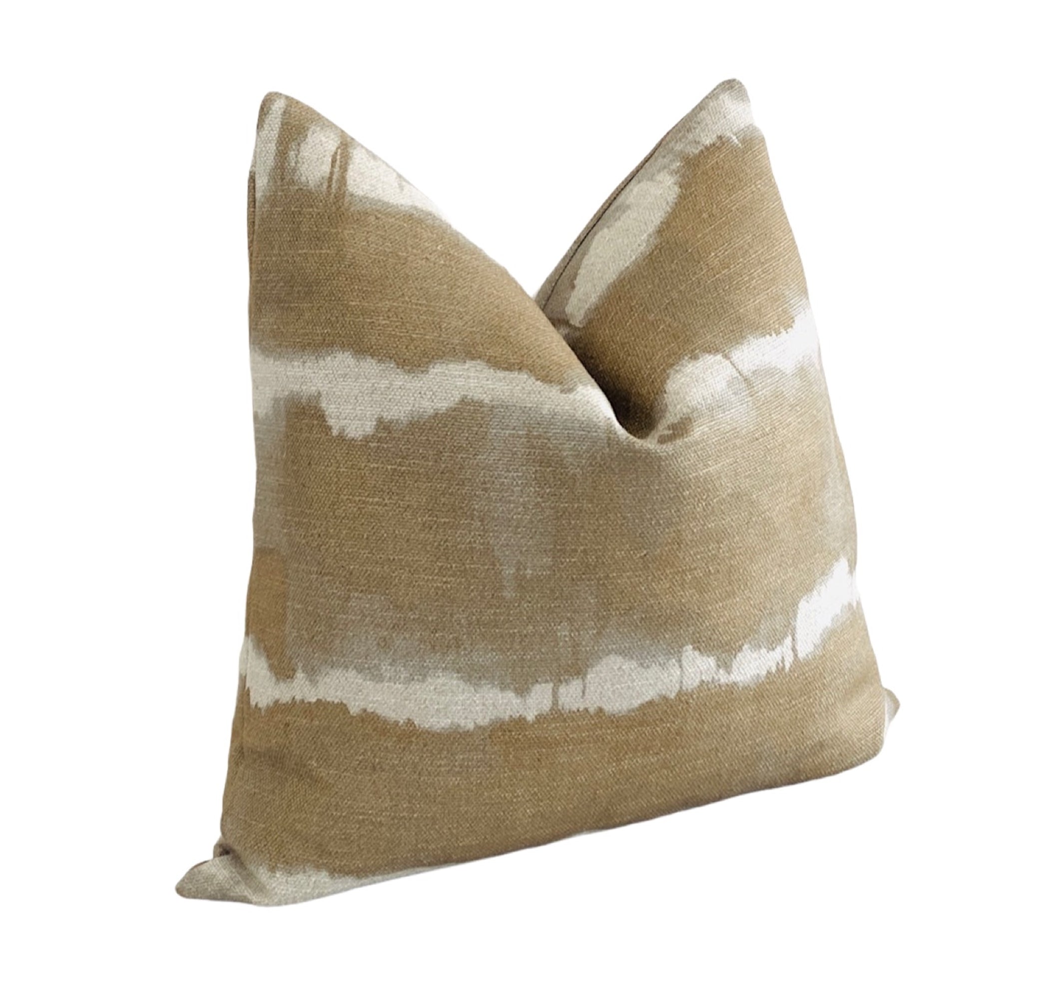 Gold Shibori Pillow Cover