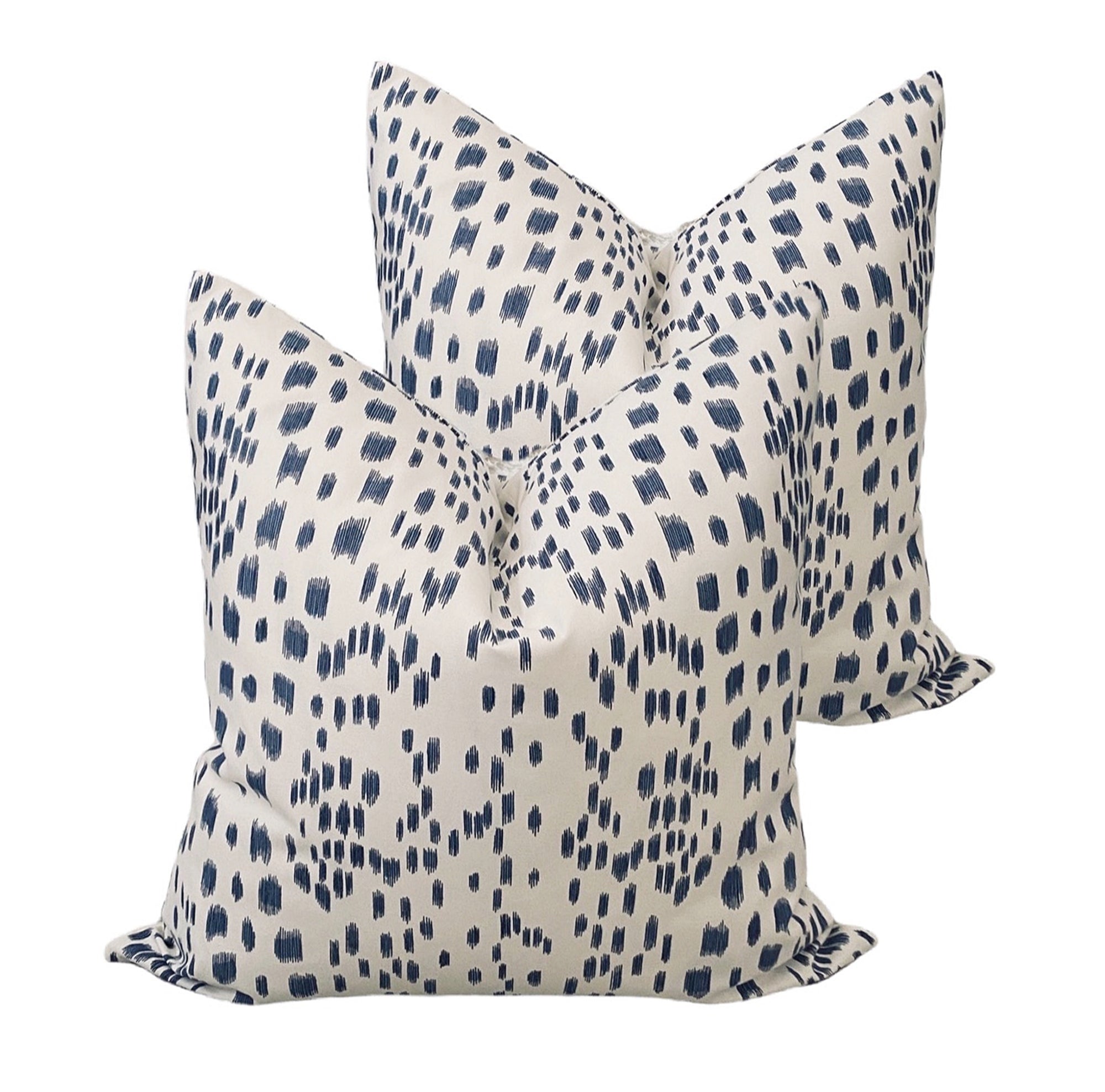 Blue Abstract Animal Print Pillow Cover