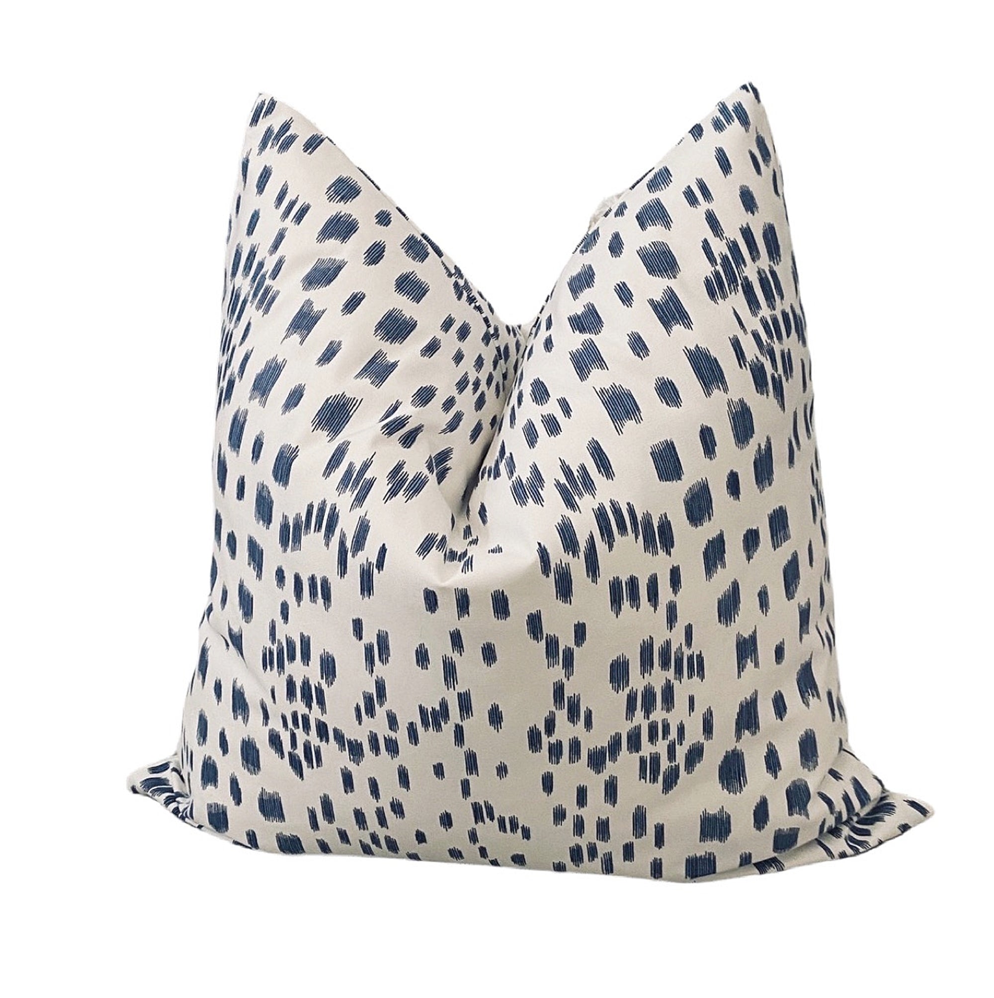 Blue Abstract Animal Print Pillow Cover