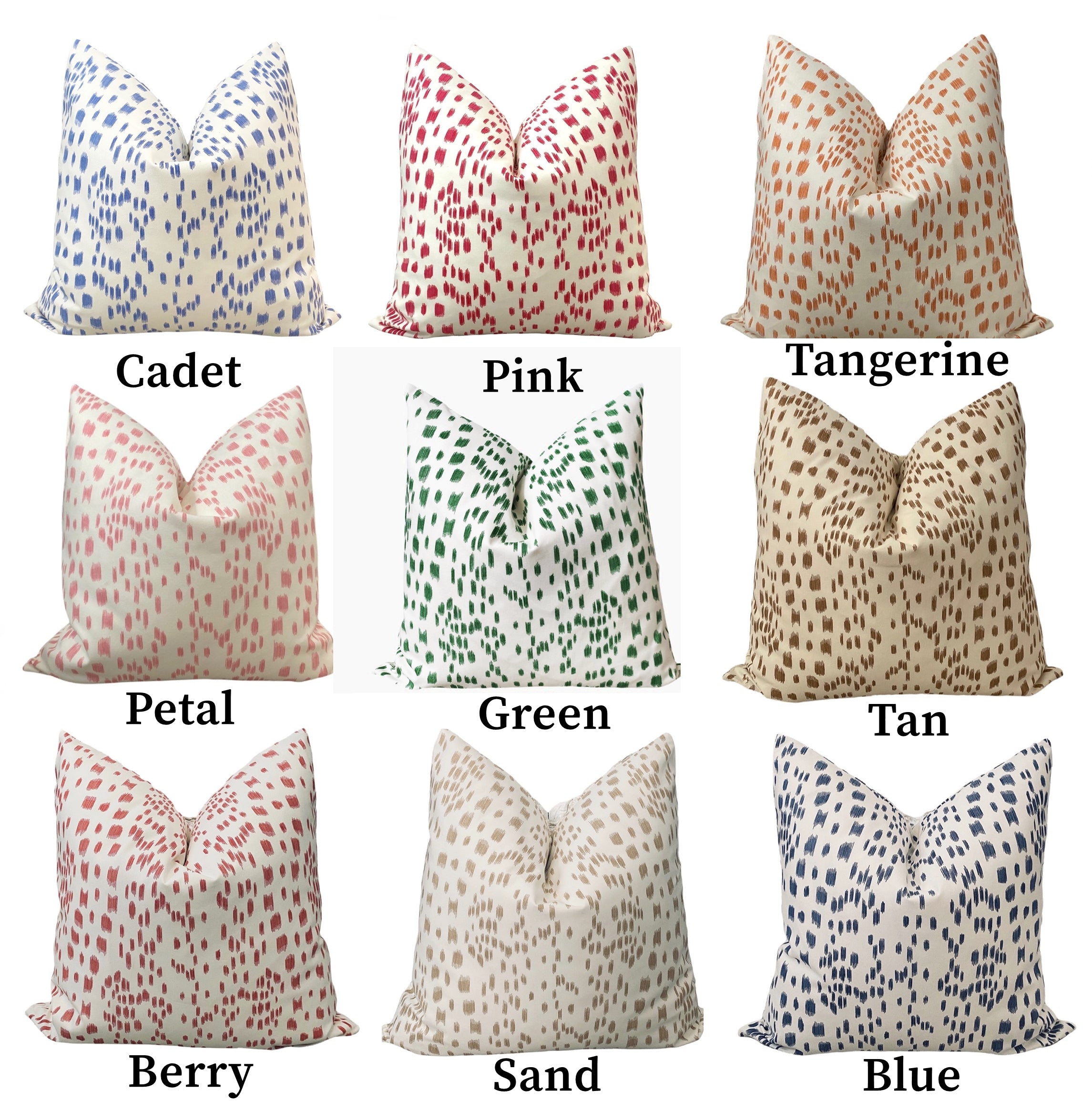 Blue Abstract Animal Print Pillow Cover