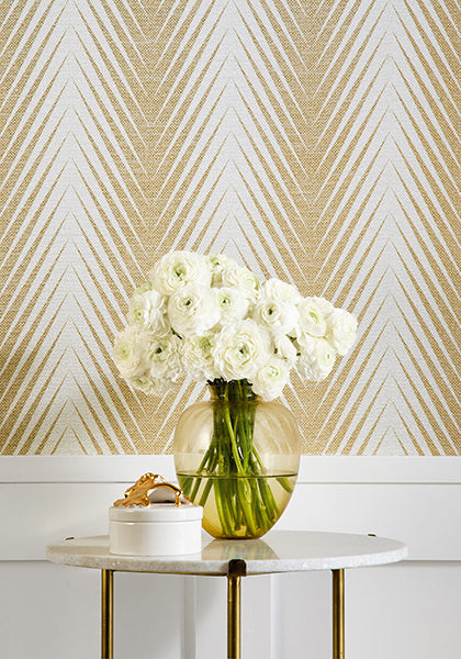 Thibaut Viva Wallpaper - Navy and Aqua