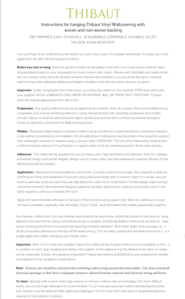 Thibaut Maris Wallpaper - Blue