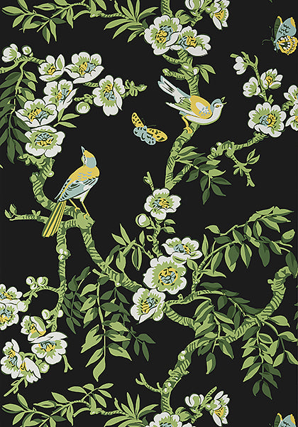 Thibaut Yukio Fabric - Black