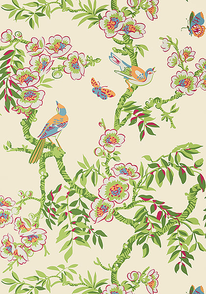 Thibaut Yukio Wallpaper - Cream