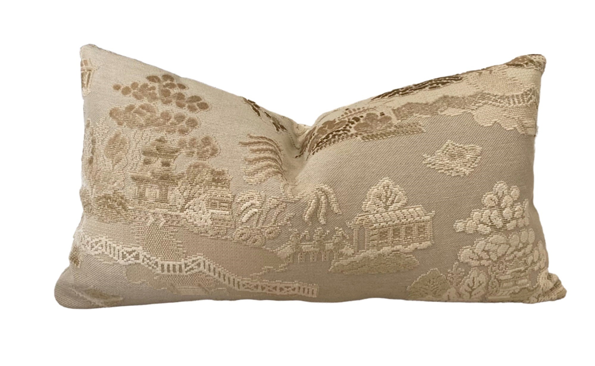 Light Tan Pagoda Pillow Cover