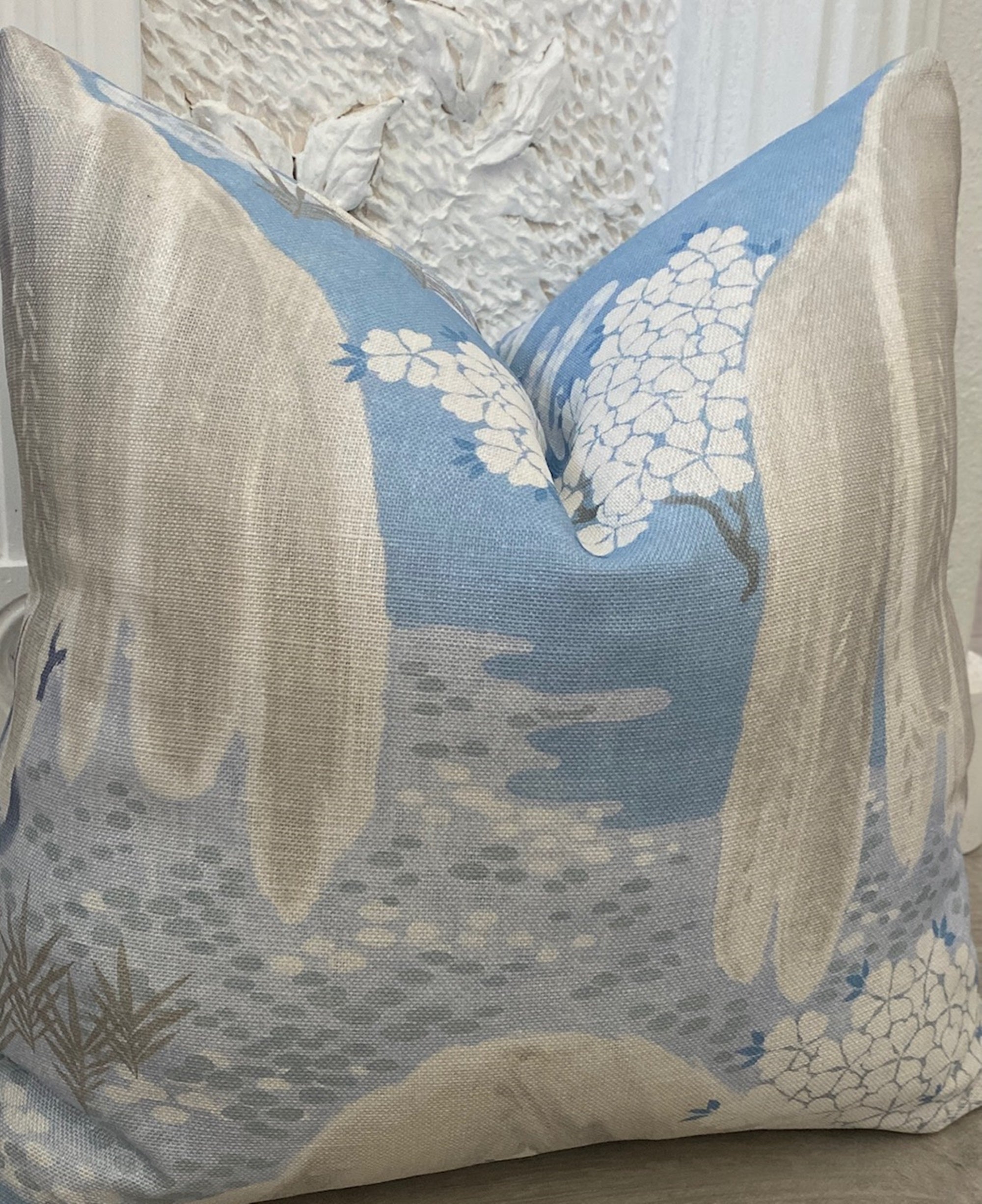 Anna French Willow Tree Pillow Cover - Soft Blue